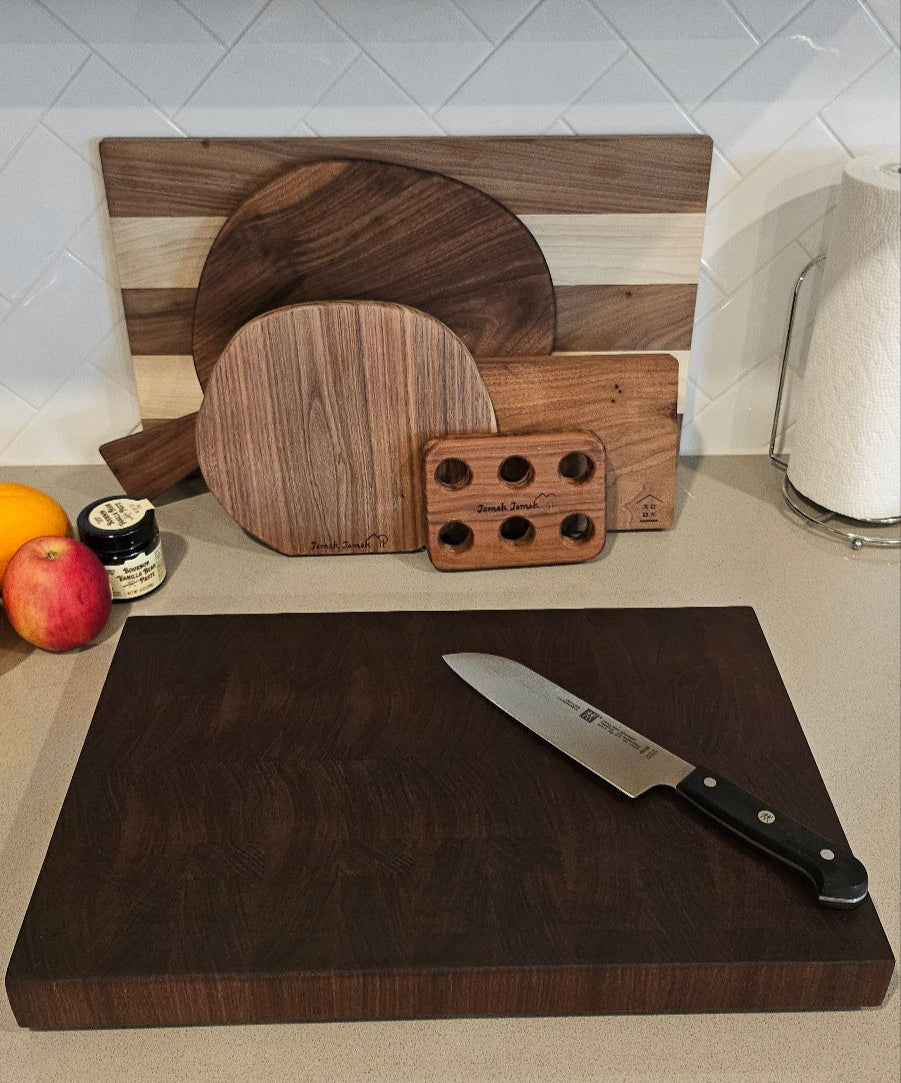 월넛 엔드그레인 "세컨드 그레이드"1 Walnut End Grain Cutting Board SECOND1