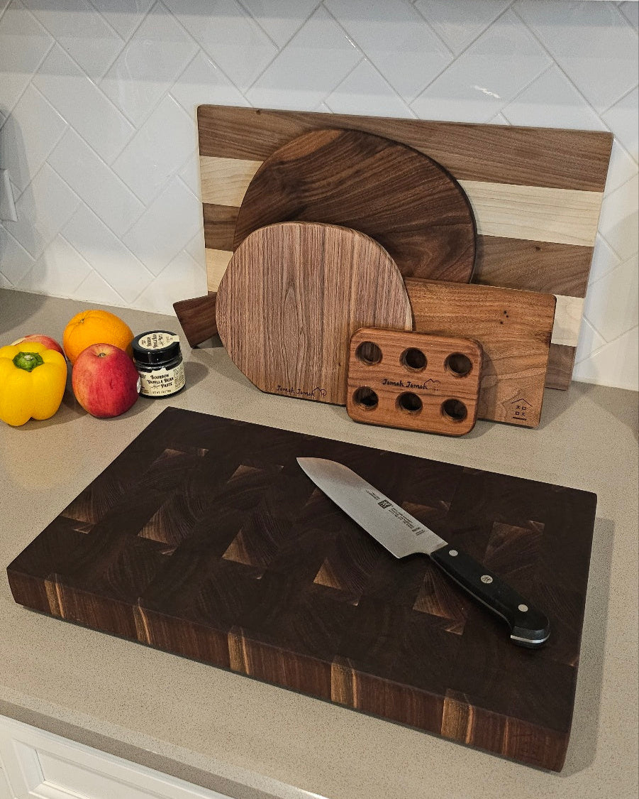 월넛 엔드그레인 "세컨드 그레이드"2 Walnut End Grain Cutting Board SECOND2