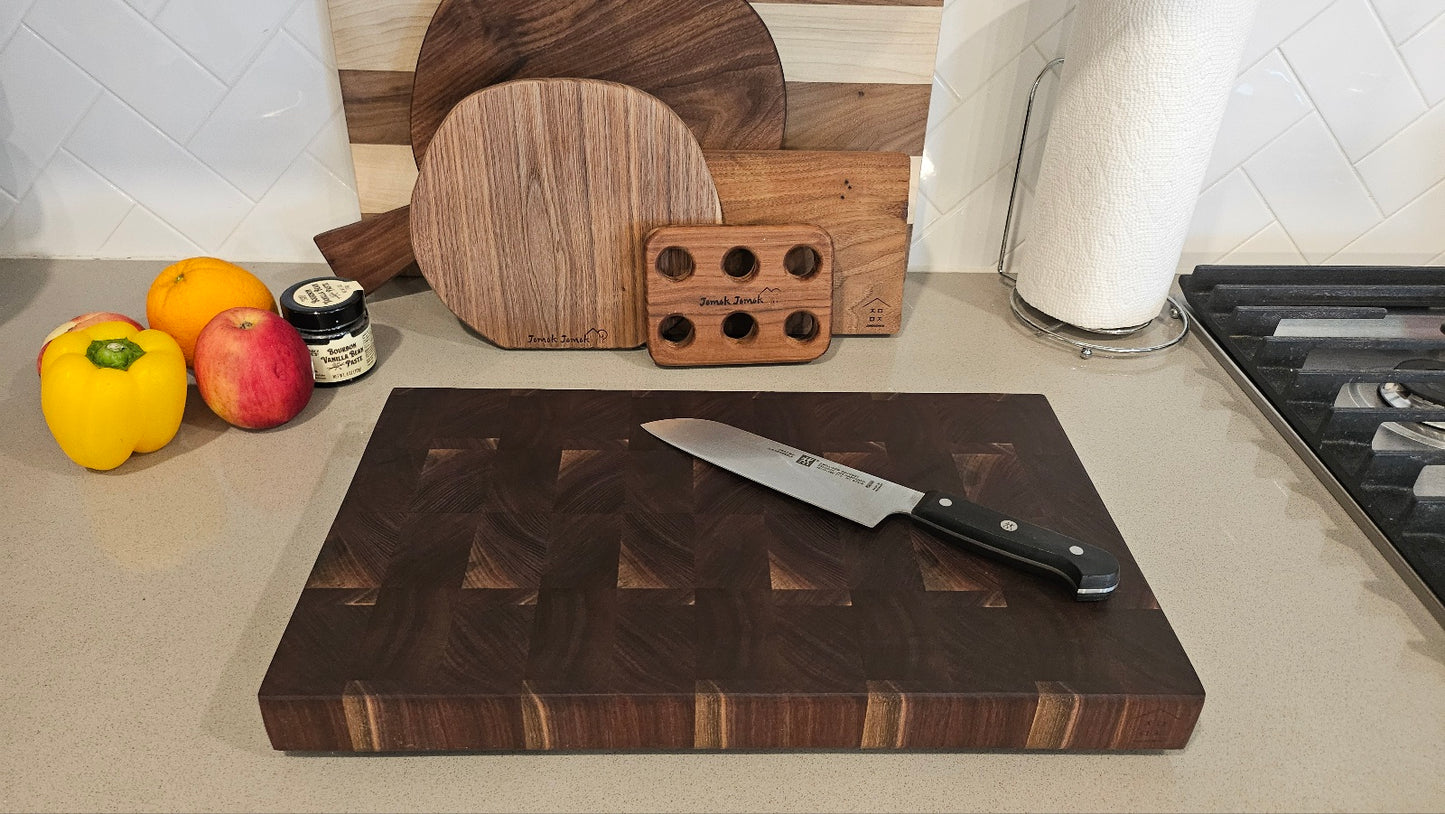 월넛 엔드그레인 "세컨드 그레이드"2 Walnut End Grain Cutting Board SECOND2