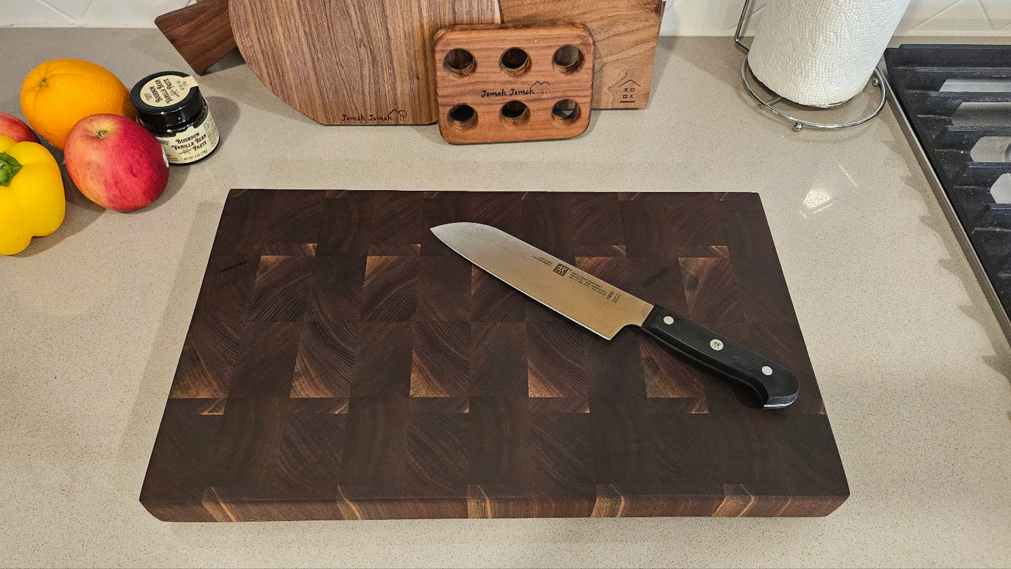 월넛 엔드그레인 "세컨드 그레이드"2 Walnut End Grain Cutting Board SECOND2