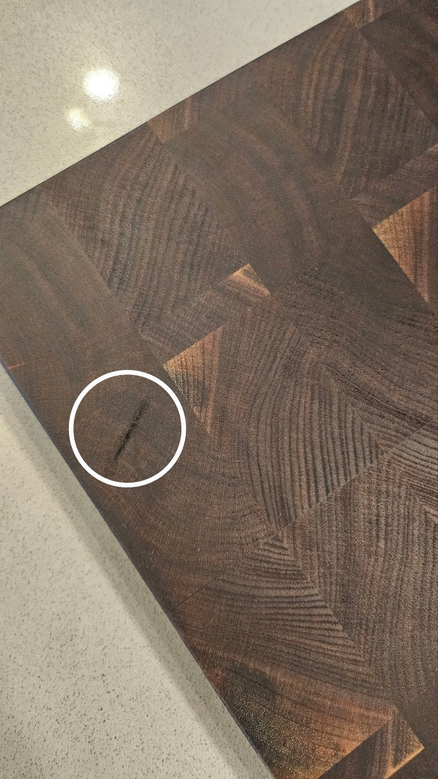 월넛 엔드그레인 "세컨드 그레이드"2 Walnut End Grain Cutting Board SECOND2