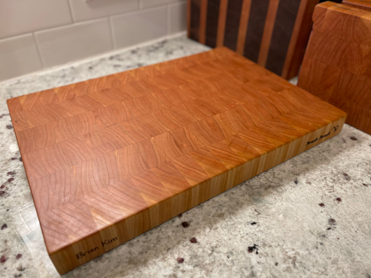 체리 엔드그레인 도마 Cherry End Grain Cutting Board