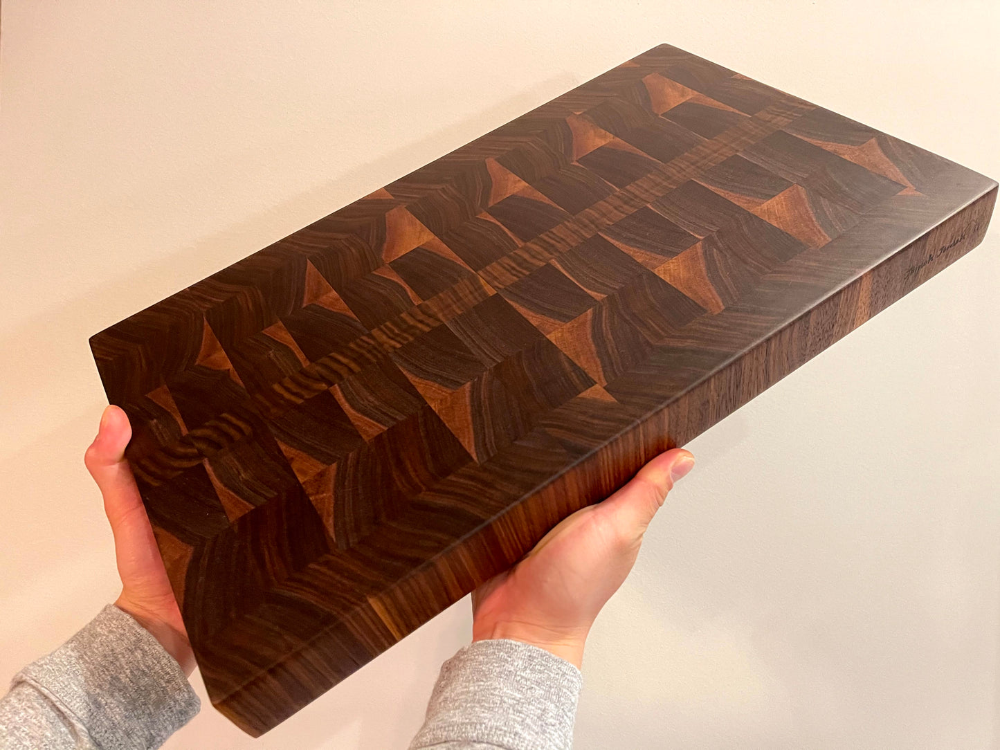 월넛 엔드그레인 도마 Walnut End Grain Cutting Board