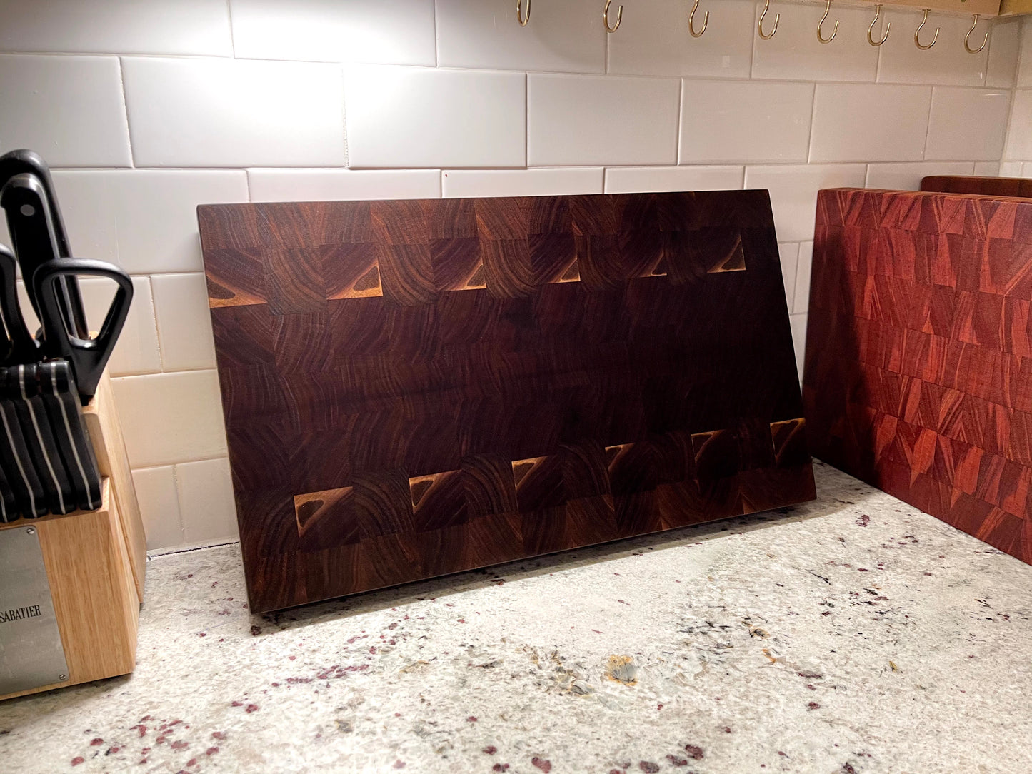 월넛 엔드그레인 도마 Walnut End Grain Cutting Board
