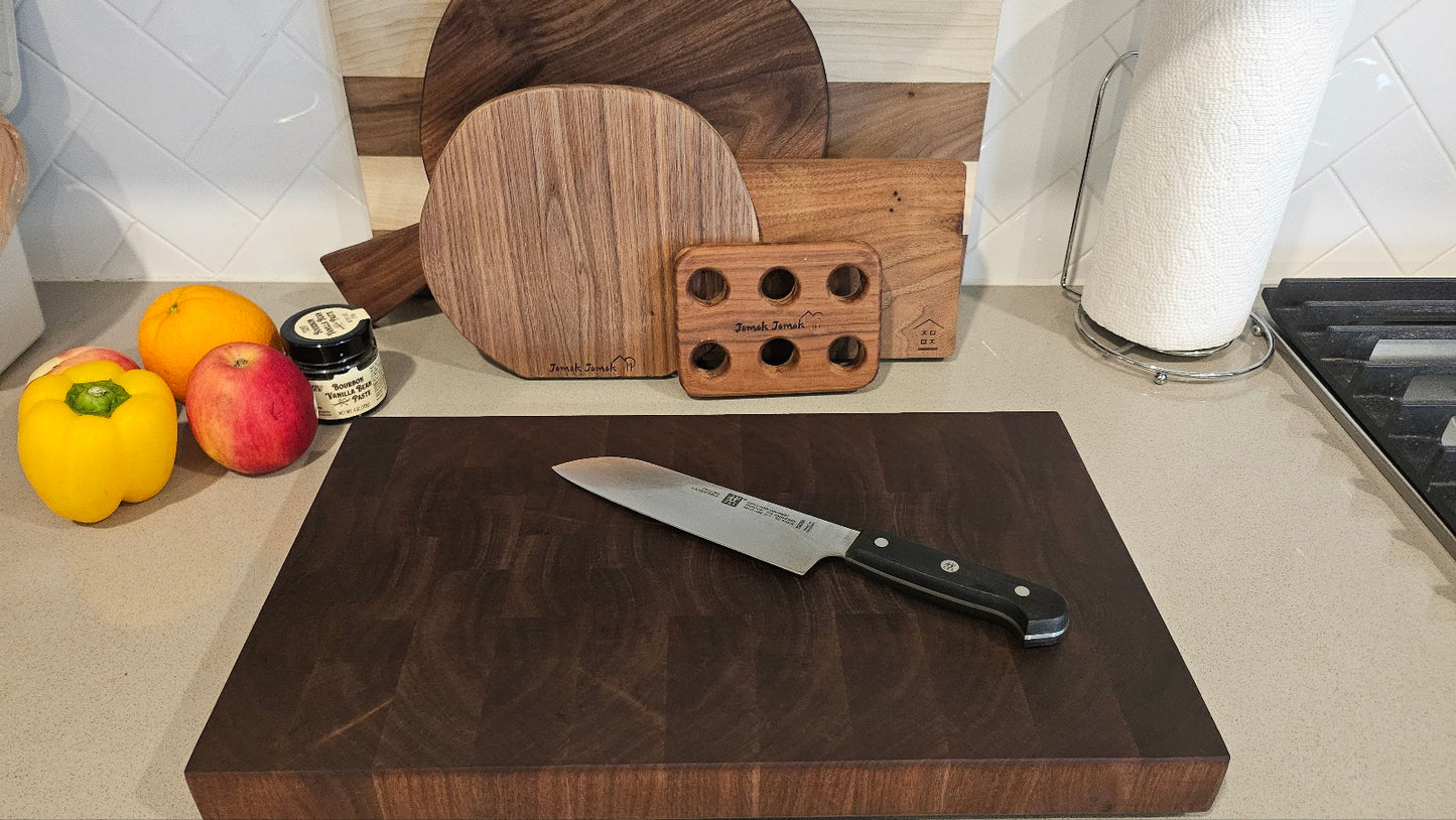 A1. 월넛 엔드그레인 18x10.5 Walnut End Grain Cutting Board 18x10.5