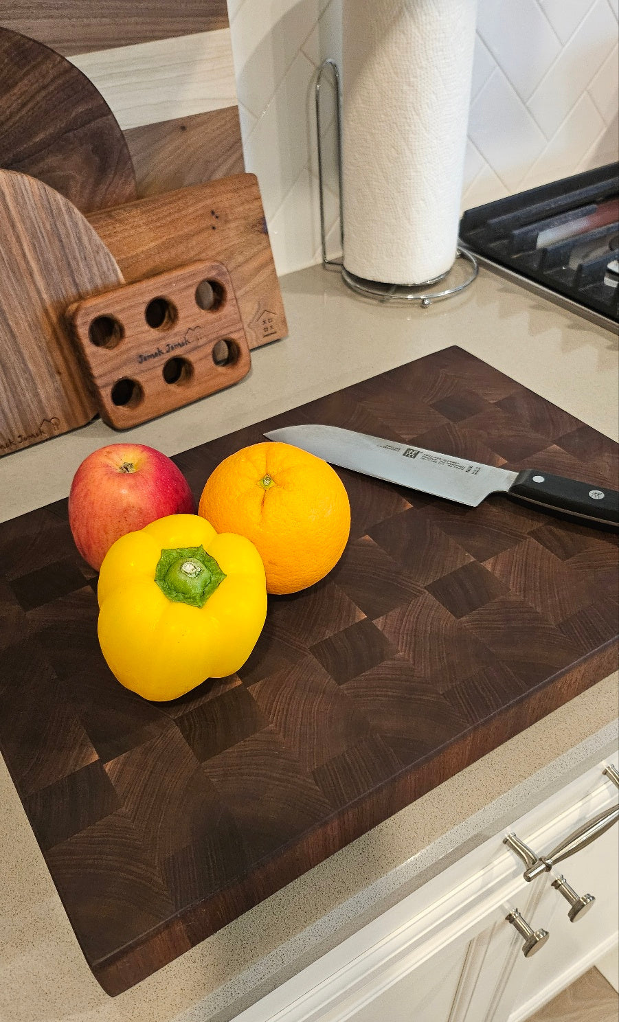 A5. 월넛 엔드그레인 18x12 Walnut End Grain Cutting Board 18x12