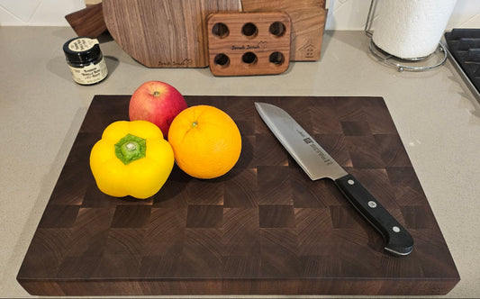 A5. 월넛 엔드그레인 18x12 Walnut End Grain Cutting Board 18x12