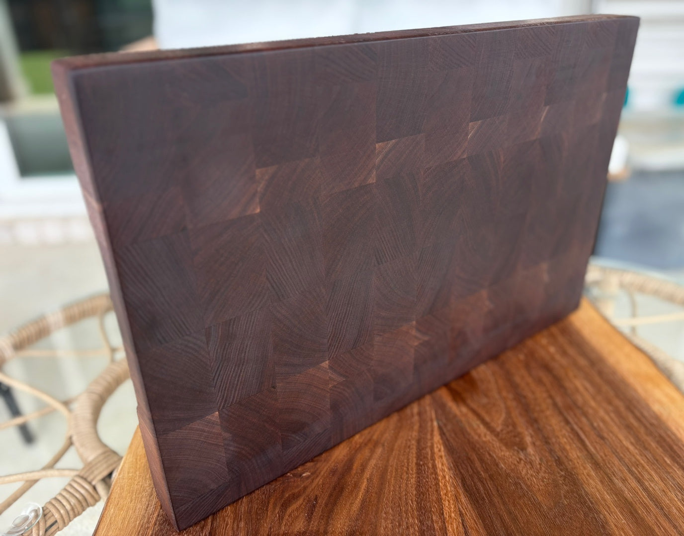 A6. 월넛 엔드그레인 18x11.5 Walnut End Grain Cutting Board 18x11.5