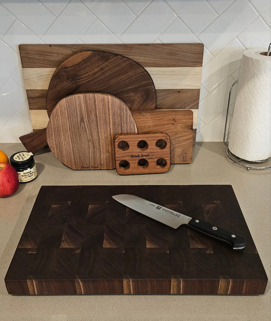 월넛 엔드그레인 "세컨드 그레이드"2 Walnut End Grain Cutting Board SECOND2