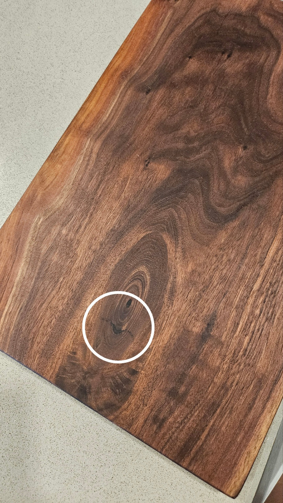 월넛 평도마 "세컨드 그레이드" Walnut Cutting Board Regular Size SECOND